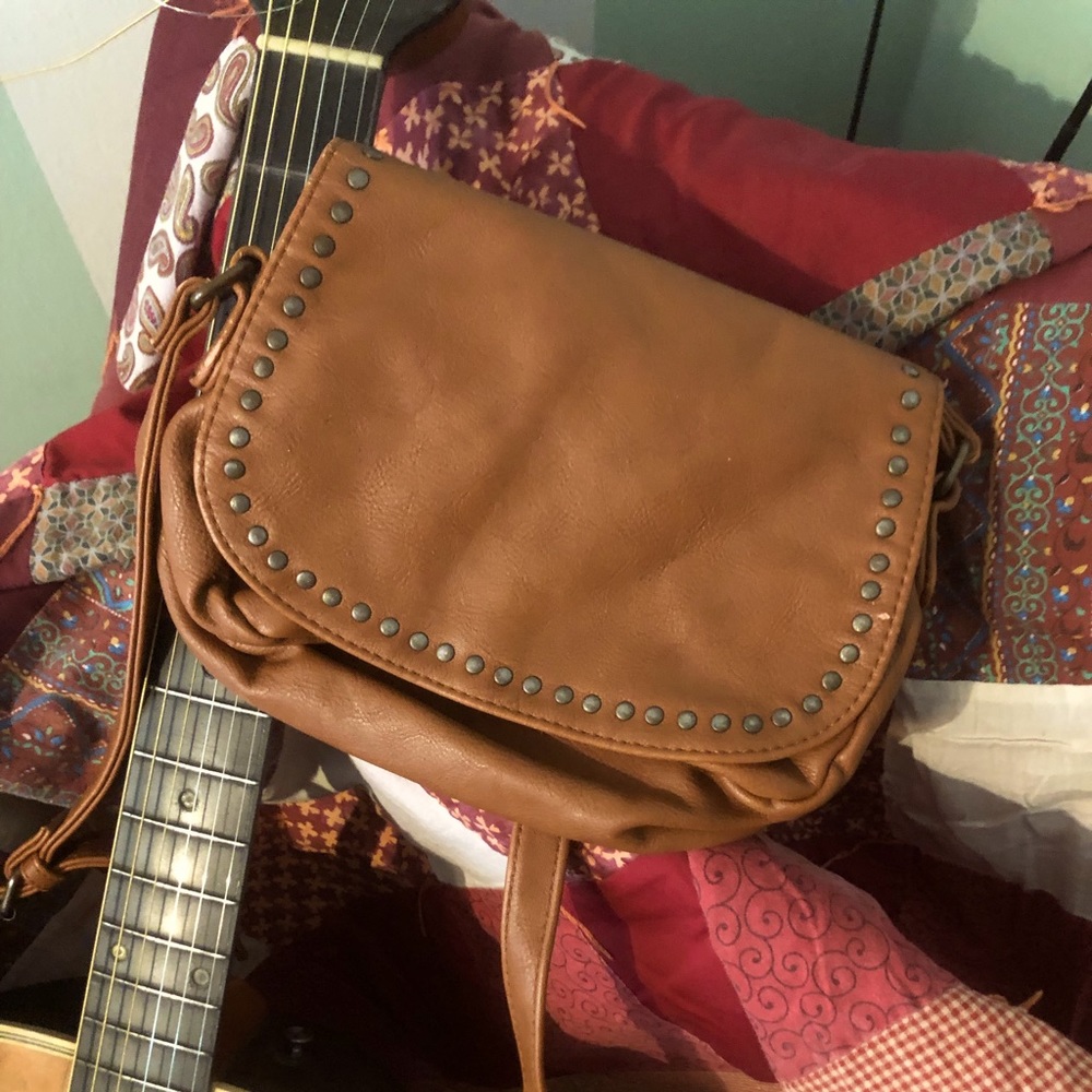 Leather cross body bag